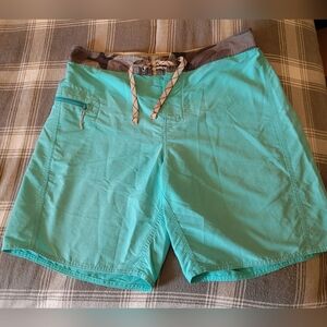 Patagonia Men's Swim Shorts - Teal with Gray Waistband